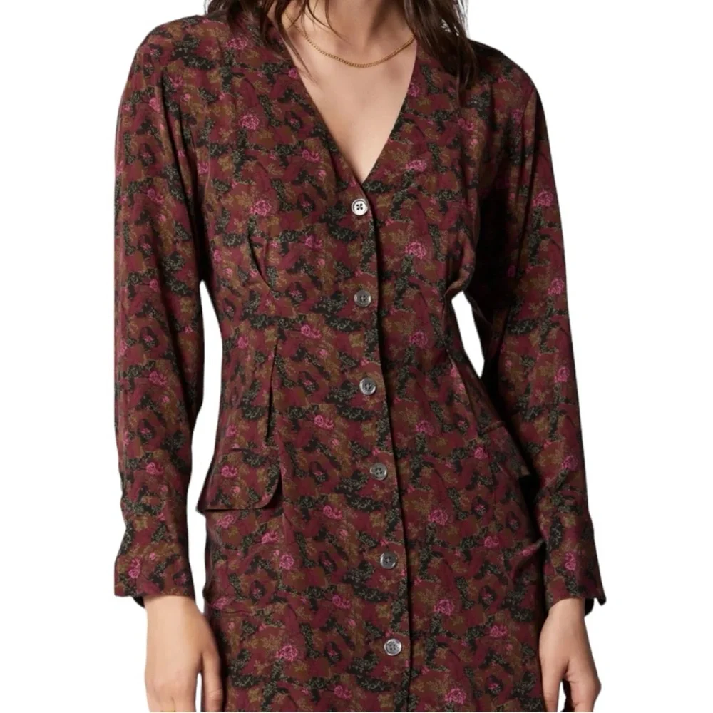 EQUIPMENT TEODORA ARCHIVAL SILK FLORAL DRESS - Picture 4 of 16